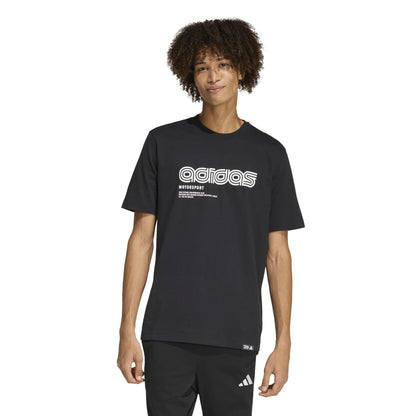 AA-A30 (Adidas motorsport linear graphic t-shirt black) 22692407
