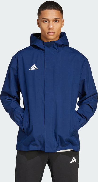 AA-G23 (Adidas entrada 22 all weather training jacket team navy blue) 32496251