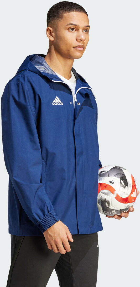 AA-G23 (Adidas entrada 22 all weather training jacket team navy blue) 32496251