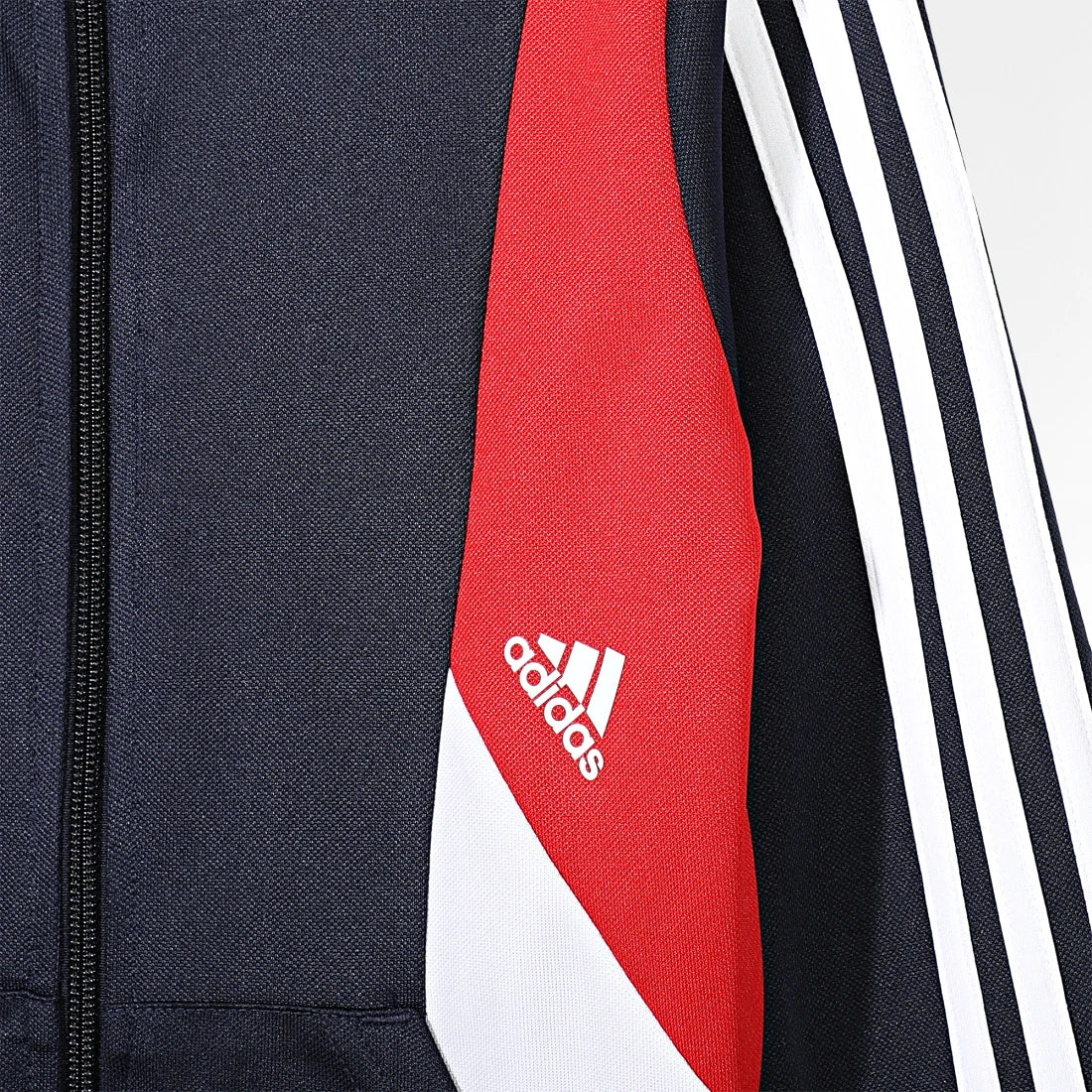 AA-V20 (Adidas 3 stripes colour block tracksuit legend ink/scarlet/white) 52395292 ADIDAS