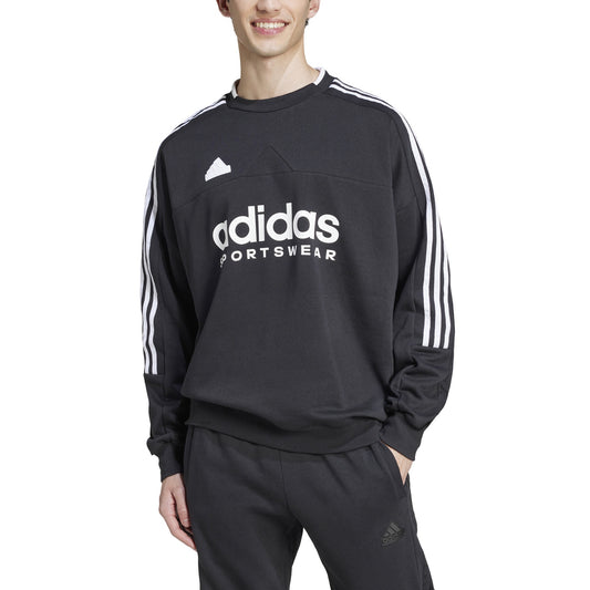 AA-F24 (Adidas house of tiro fleece sweatshirt black/white) 72495115