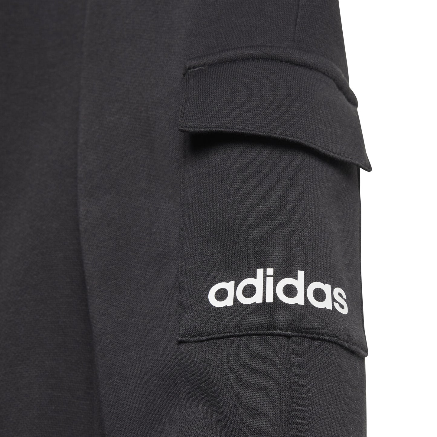 AA-U26 (Adidas essentials fleece crew & jogger set black/white) 12592646