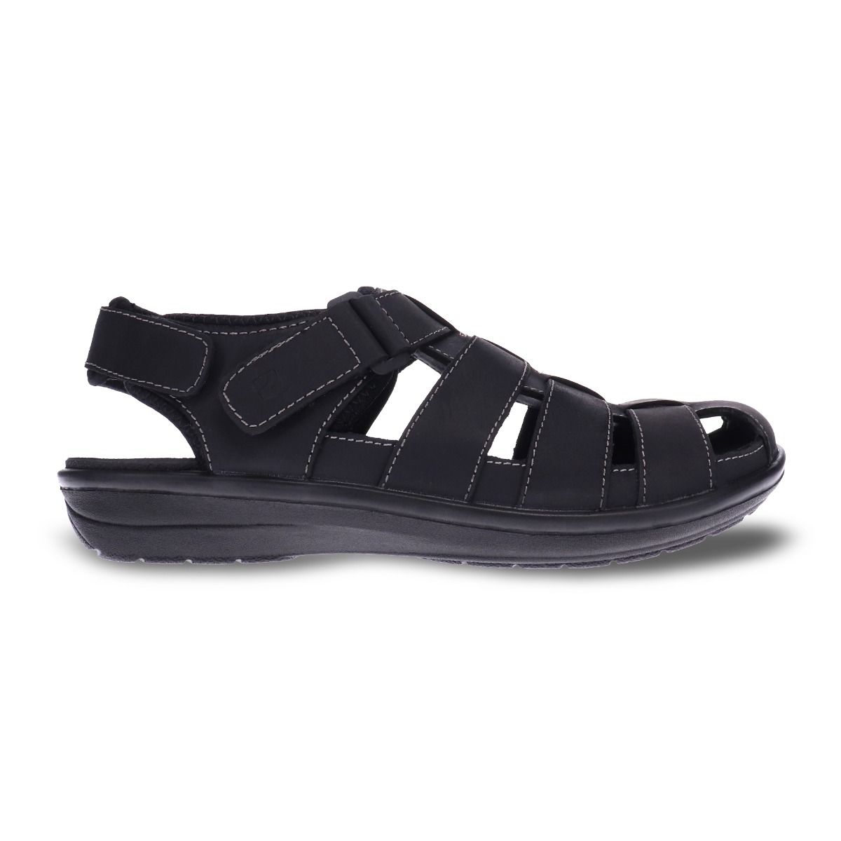 RV-F1 (Revere amsterdam oiled black medium width sandal) 42399563 REVERE