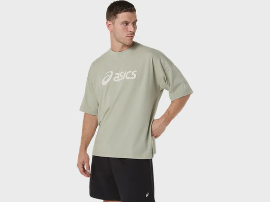 ASA-L1 (Asics logo relaxed fit t-shirt olive grey) 22693000