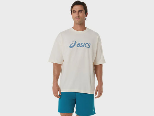 ASA-K1 (Asics logo relaxed fit t-shirt cream) 22693000