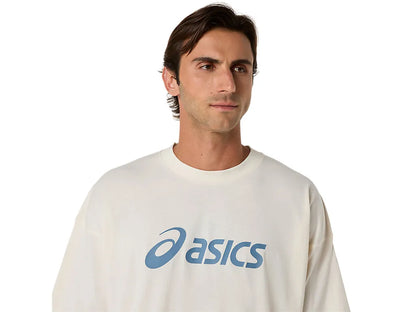 ASA-K1 (Asics logo relaxed fit t-shirt cream) 22693000