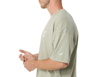 ASA-L1 (Asics logo relaxed fit t-shirt olive grey) 22693000