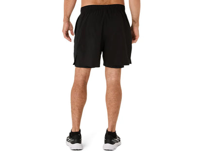 ASA-J2 (Asics men's 2in1 silver 7" shorts performance black) 82694000
