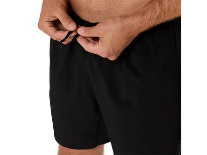 ASA-H2 (Asics men's silver 7" shorts performance black) 82693500