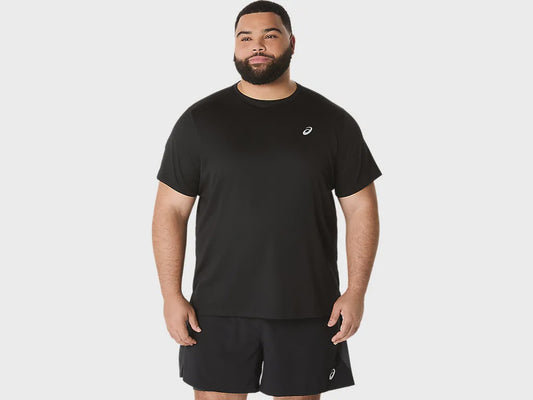 ASA-E1 (Asics silver short sleeve t-shirt mens performance black) 122592500