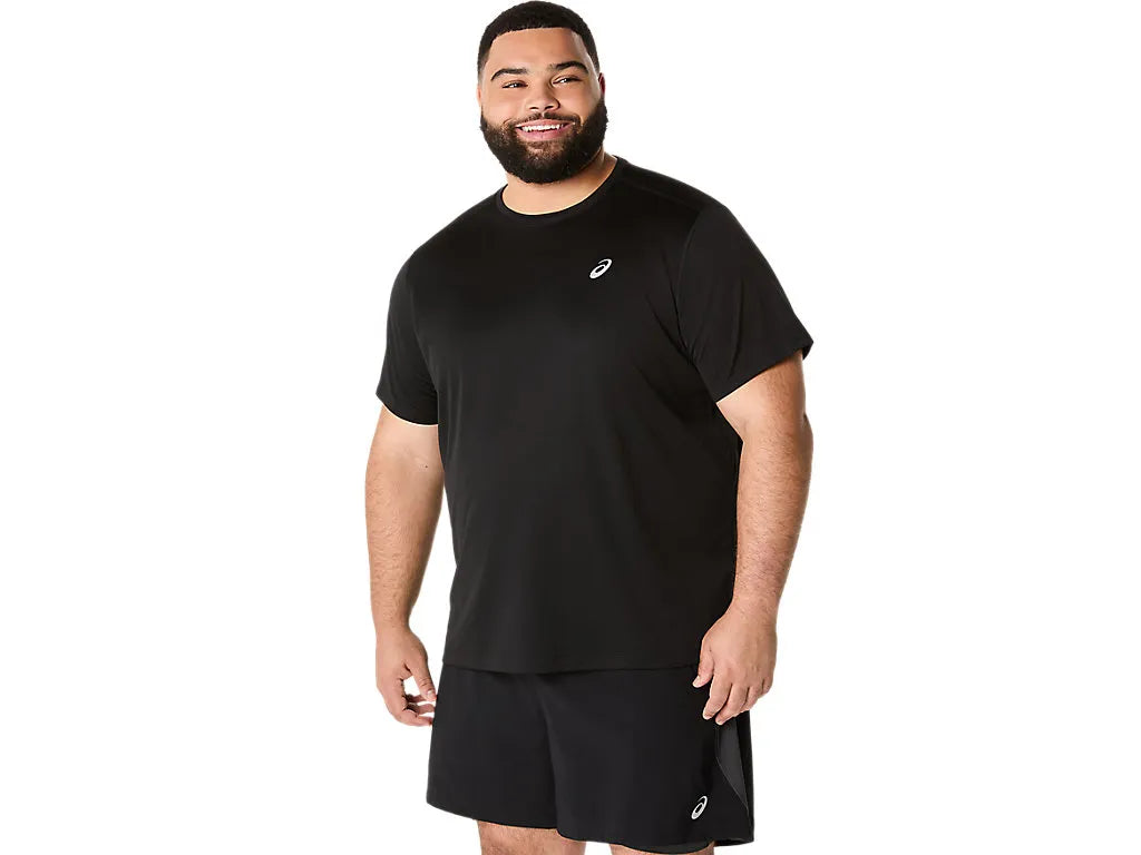 ASA-E1 (Asics silver short sleeve t-shirt mens performance black) 122592500