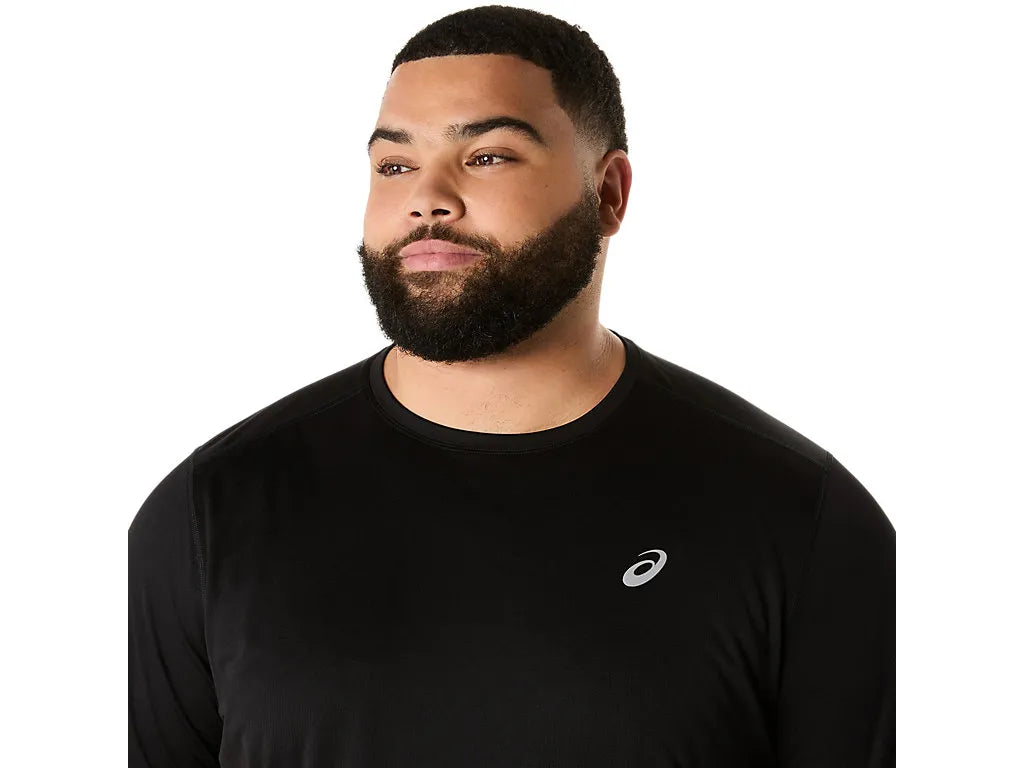 ASA-E1 (Asics silver short sleeve t-shirt mens performance black) 122592500