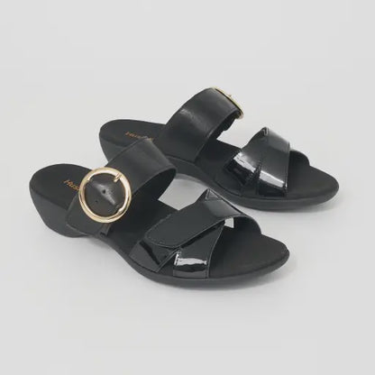 HP-E4 (Hush puppies astounding black/black patent) 92597391