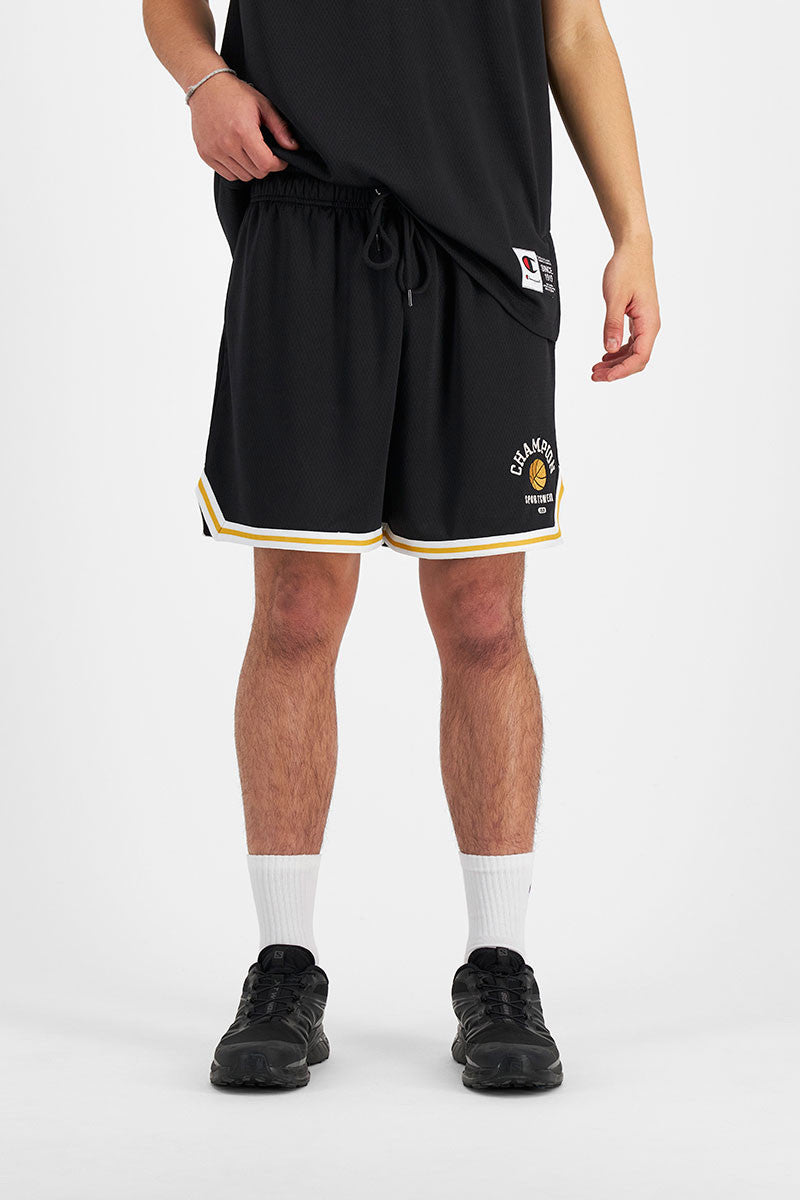 CA-I11 (Champion lifestyle clubhouse basketball shorts black) 72394347 CHAMPION