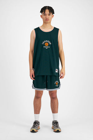 CA-J11 (Champion lifestyle cluhouse basketball shorts mid field green) 72394347 CHAMPION