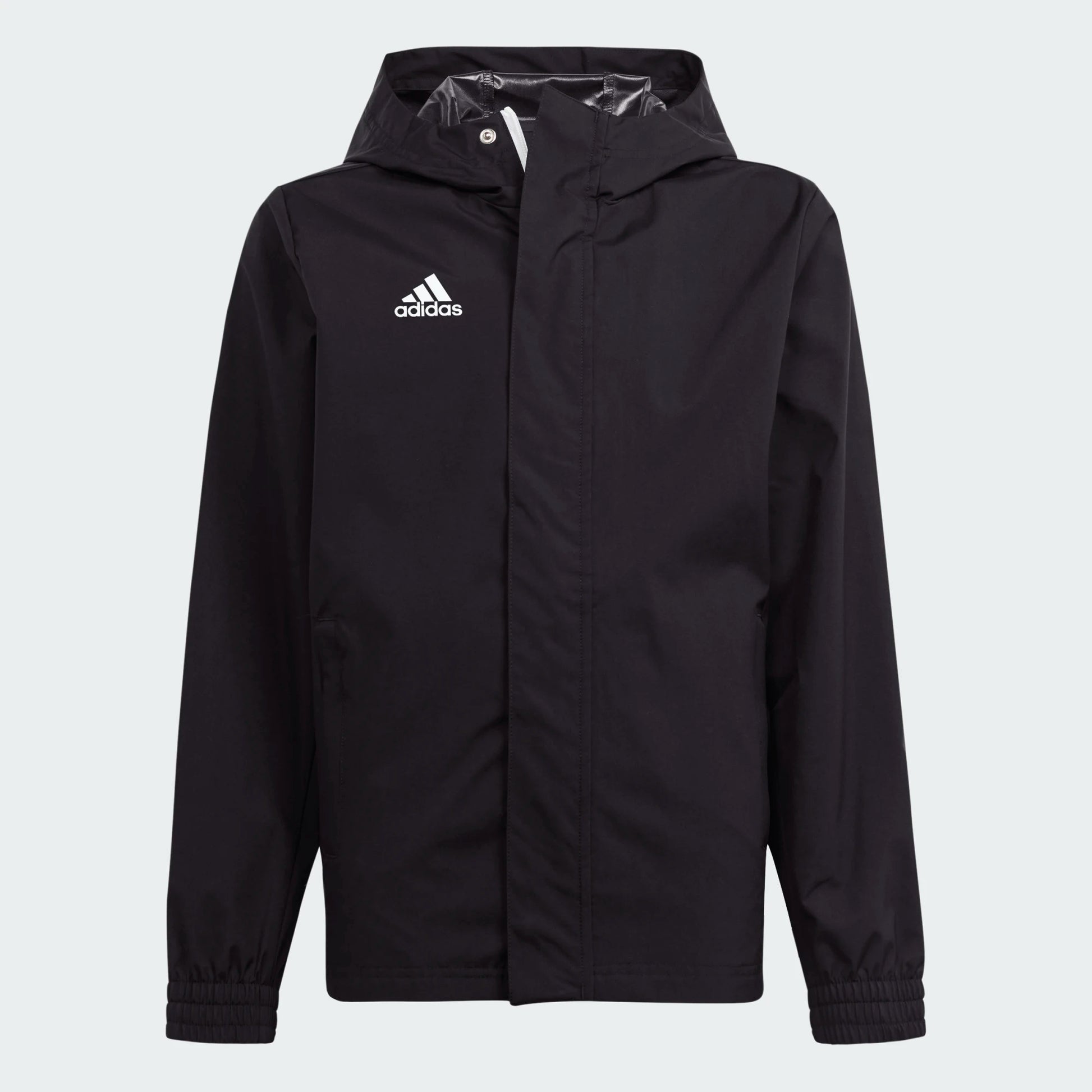 AA-H21 (Adidas entrada 22 all-weather jacket black/white) 72396735 ADIDAS