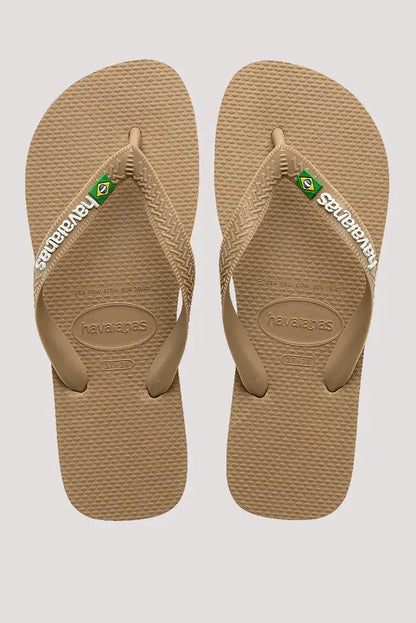 HA-Z6 (Havaianas brazil logo flip flops tan 3581) 112391739