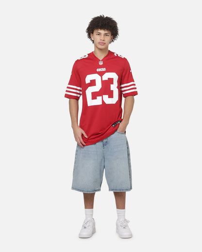 NA-F50 (Nike nfl san francisco 49ers christian mc caffrey #23 home game jersey gym red) 926910000