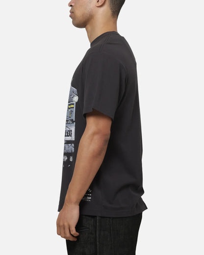 MNA-S53 (Mitchell & ness las vegas raiders smashed scoreboard tee washed black) 92693043