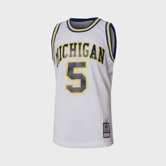 MNA-X39 (Mitchell & ness swingman jersey michigan 91-92 rose white) 122498695