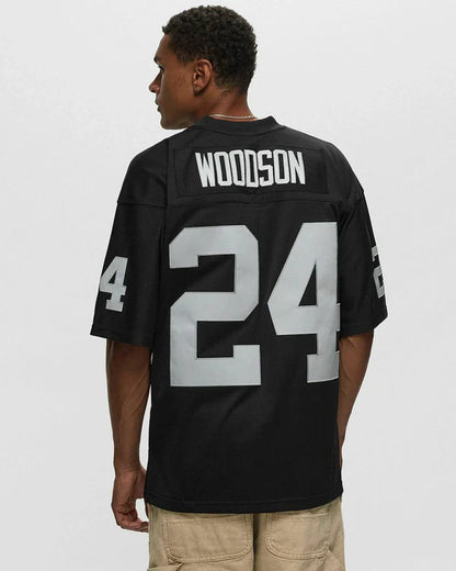 MNA-C51 (Mitchell and ness legend jersey oakland raiders charles woodson 98 road black) 426910869