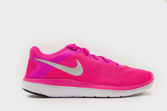 N-B91 (NIKE FLEX 2016 RN (GS) PINK BLAST/METALLIC SILVER) 81695627