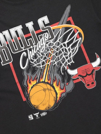 MNA-X29 (Mitchell and ness fireball tee bulls faded black) 82393478