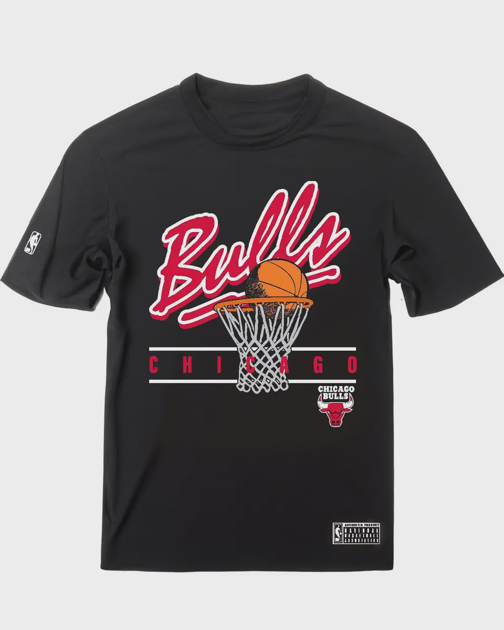 NBAA-C4 (Nba essentials hamilton short sleeve vintage tee bulls black) 112392826