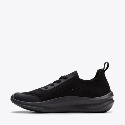 CL-C (Clarks cloudsteppers womens solevana tie black) 72695595
