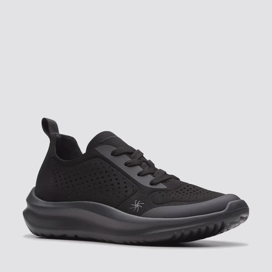 CL-C (Clarks cloudsteppers womens solevana tie black) 72695595