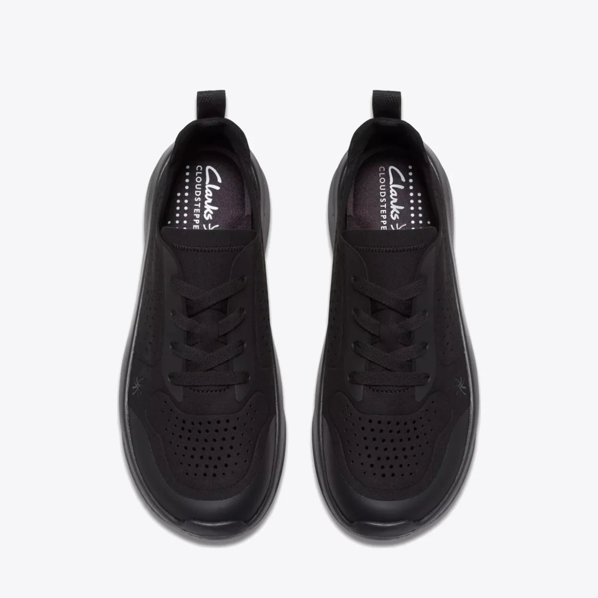 CL-C (Clarks cloudsteppers womens solevana tie black) 72695595