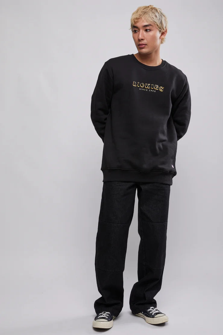 D-Q5 (Dickies cleaver crew neck sweater black) 52395215 DICKIES