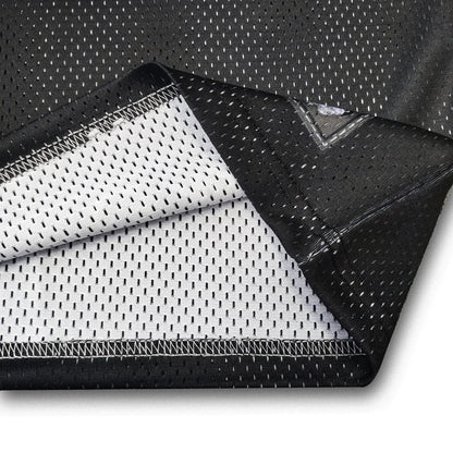 CTZ-K1 (Neverfold SAMOA - mesh cut and sew v-neck grid iron jersey - black)
