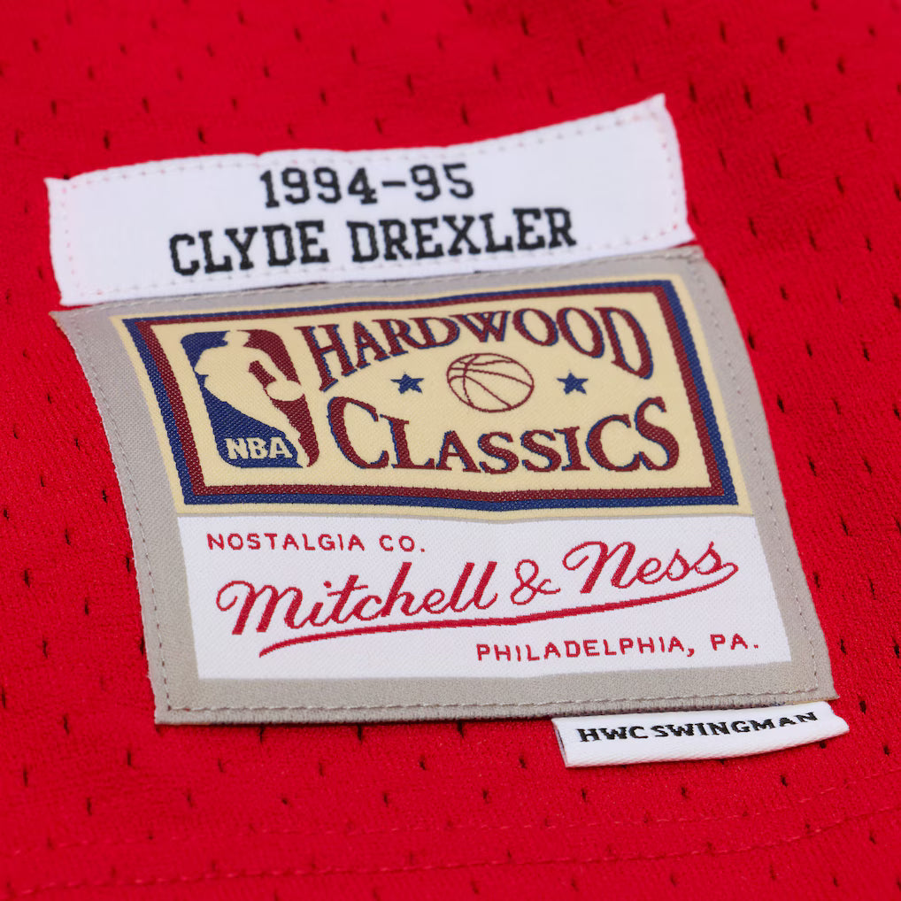MNA-I49 (Mitchell & ness swingman jersey 1994 rockets drex university red) 112598260