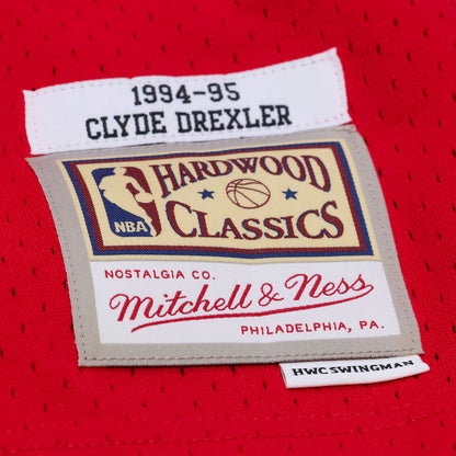MNA-I49 (Mitchell & ness swingman jersey 1994 rockets drex university red) 112598260
