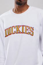 D-C6 (Dickies collegiate tri-colour crew neck sweater white) 62394345 DICKIES