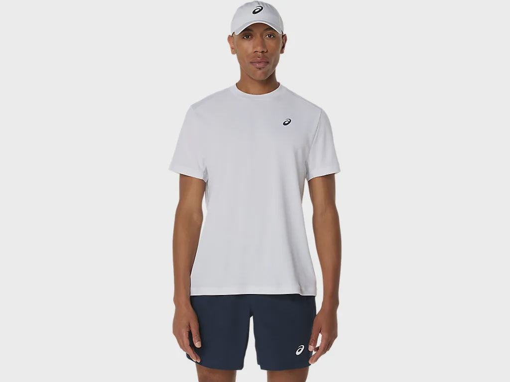 ASA-P2 (Asics men's court short sleeve top brillant white) 82693000