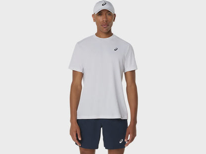 ASA-P2 (Asics men's court short sleeve top brillant white) 82693000