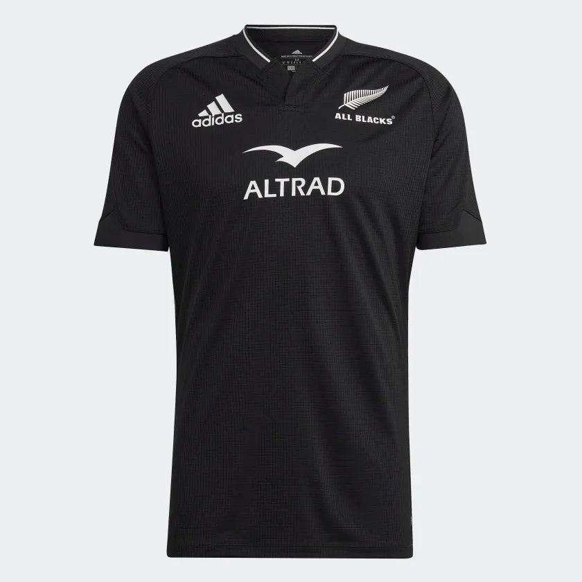 AA-L20 (Adidas all blacks rugby home jersey black/white) 42396820 ADIDAS