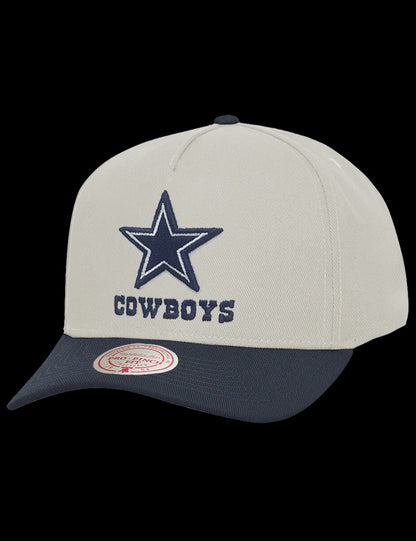 MNA-T51 (Mitchell & ness white dallas cowboys team colour pro pinch snapback white cream/navy osfm) 72692391