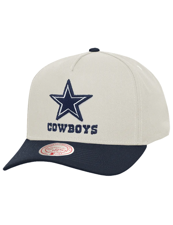 MNA-T51 (Mitchell & ness white dallas cowboys team colour pro pinch snapback white cream/navy osfm) 72692391