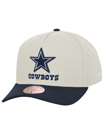MNA-T51 (Mitchell & ness white dallas cowboys team colour pro pinch snapback white cream/navy osfm) 72692391