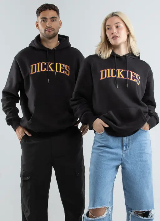 D-S5 (Dickies collegiate tri-colour pull over hoodie black) 52394780 DICKIES