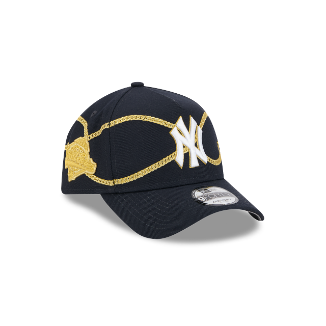 NEC-S66 (New era 940 A frame chain wrap new york yankees snapback in original team colours/UV grey osfm) 82594335