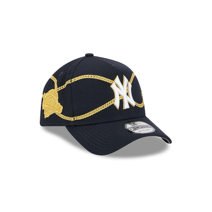 NEC-S66 (New era 940 A frame chain wrap new york yankees snapback in original team colours/UV grey osfm) 82594335