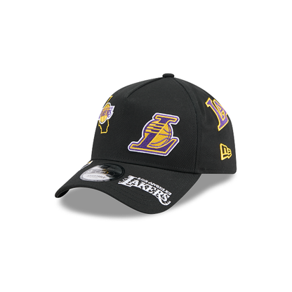 NEC-X72 (New era 940 A frame NBA all over print los angeles lakers black snapback osfm) 32692670