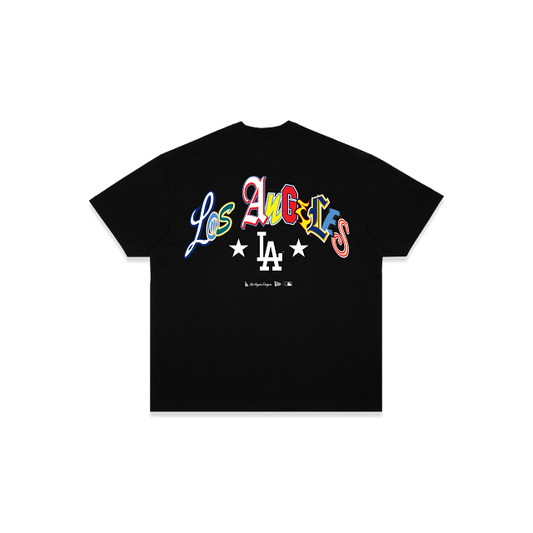 NEA-Y13 (New era multi letter los angeles dodgers short sleeve t-shirt black) 42694500