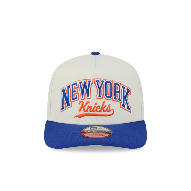 NEC-K65 (New era 950 A frame chrome 2tone script new york knicks snapback chrome white osfm) 52594000