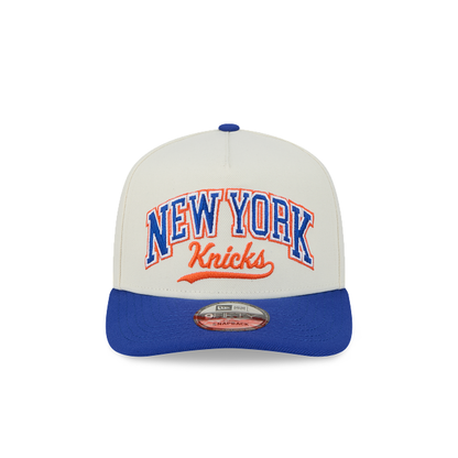 NEC-K65 (New era 950 A frame chrome 2tone script new york knicks snapback chrome white osfm) 52594000