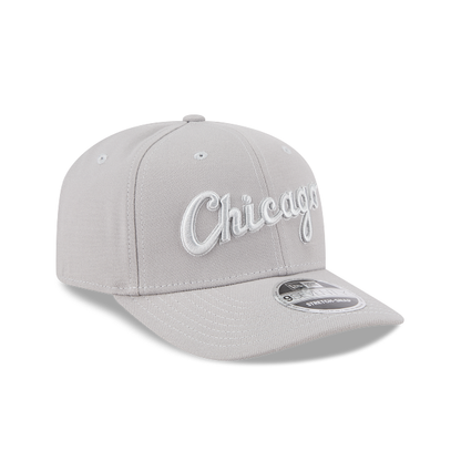 NEC-J73 (New era 970 tonal grey script logo chicago bulls snapback grey UV osfm) 42692850